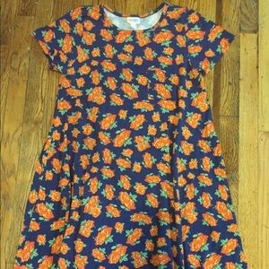 Orange Rose Carly Dress with Pocket by LuLaRoe